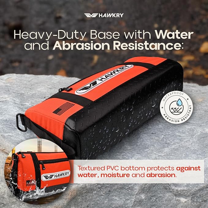 HAWKRY Oxford Waterproof Tool Bag – Small Tool Bag and Tool Pouch, Fishing Bag, Travel Pouch, Compact, Durable Small Travel Bag, Multipurpose Tool Bags for Men for Work, Fishing and Travel - Image 5