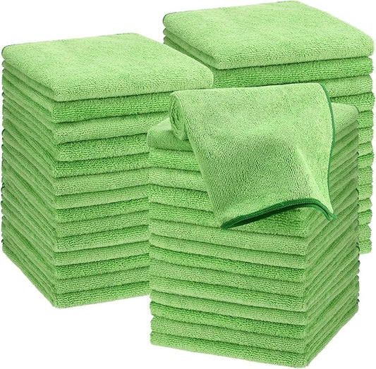 Shimeyao 40 Pack Bleach Proof Towels Microfiber Absorbent Resistant Hair Hand Towels Bulk Quick Dry for Barber Gym Bath Spa Shaving (Sage Green,16 x 29 Inch) by Shimeyao