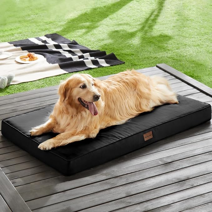 BFPETHOME Outdoor Waterproof Dog Bed for Large Dogs, Washable Cover, 30" | Outdoor & Indoor Use, Waterproof, For Medium, Large, Extra Large Dogs, Orthopedic, Egg Crate Foam, Up to 35 lbs - Image 2