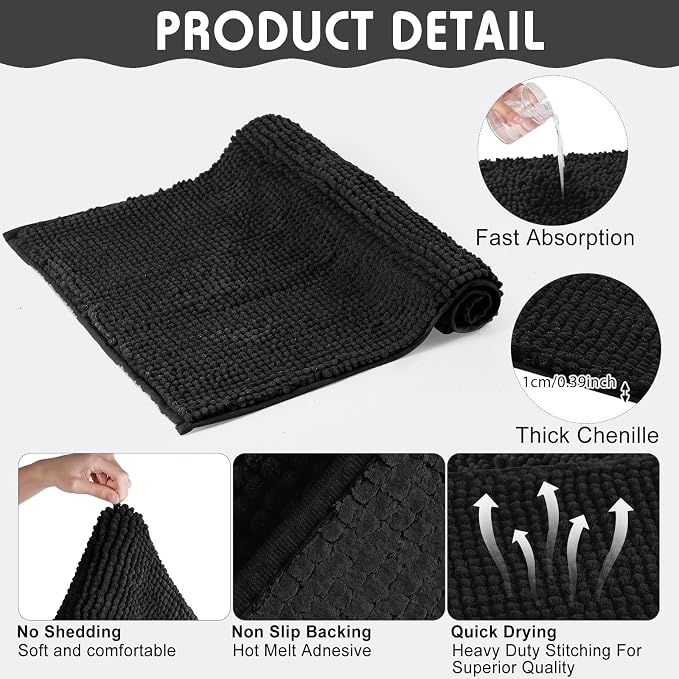 Amylove 4 Pcs Guinea Pig Cage Liner 16 x 24 Inch Washable Chenille Pee Pads Pet Dog Cat Bedding Training Mat Reusable for Small Animals Puppy Bunny Hamster Chinchilla - Image 3