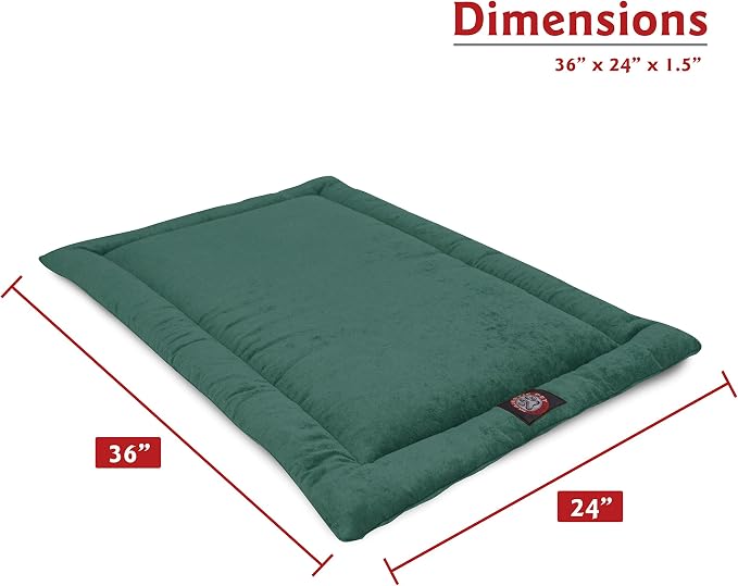 Majestic Pet Dog Crate Mat - Machine Washable Soft Plush Pet Bed Pad for Crates & Kennels | USA Crafted | 36"x23" Villa Marine - Image 2