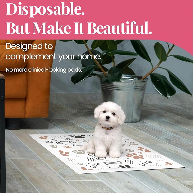 Pupiboo Disposable Dog and Cat Training Pads Highly Absorbent Pee Pads, Leak Proof Backing, for Housebreaking & Potty Training – 23x23 in (100 Count) - Image 2