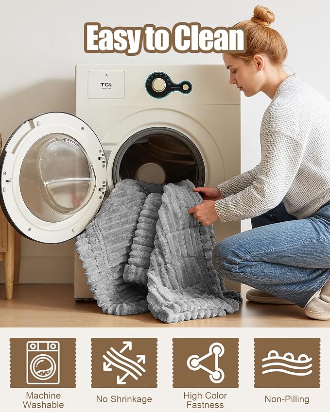 Couch Cover for Dogs Cats, Non Slip Washable Pet Sofa Protector, Plush | Polyester plush, non-slip silicone, machine washable, sofa sectional loveseat recliner, fur scratches muddy paws protection - Image 8