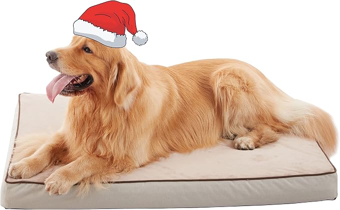 Orthopedic Memory Foam Dog Bed, Cooling Dog Beds for Medium/Large Dogs -Waterproof Pet Bed for Crate with Removable Washable Cover, L(35inch,65Lbs) by ABETTERLIFEWITHPET