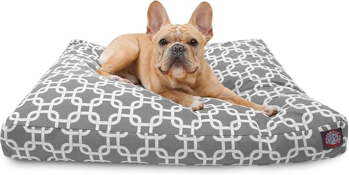 Gray Links Small Rectangle Indoor Outdoor Pet Dog Bed With Removable Washable Cover By Majestic Pet Products by MajesticPet
