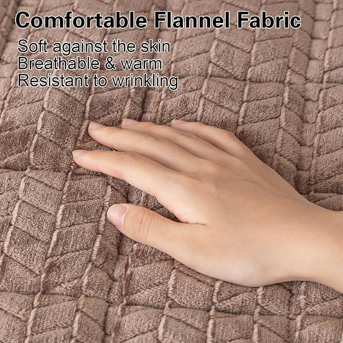Thick Pet Couch Covers for Sofa (27.6"x59",Dark Brown) | Soft Sofa Covers for 2 Cushion Couch, Machine Washable，Non Slip Sofa Cover, Flannel Dog Pet Friendly Couch Covers Protector - Image 2