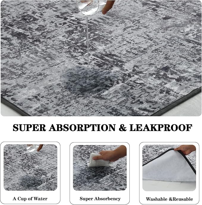 Qeils Washable Pee Pads for Dogs, Reusable Puppy Pads 24"x 48" 2 Pack | Leak-Proof, Super Absorbent Potty Training Pads With Non-Slip Backing For Crates, Floor, Playpen, Whelping & Furniture - Image 2