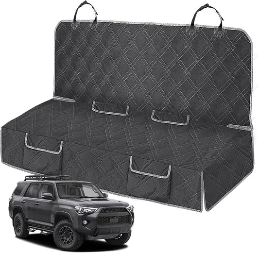 Dog Car Seat Cover for Toyota 4Runner 4 Door 2009-2024 | Waterproof Pet Bench Seat Cover for Back Seat, 600D Heavy Duty Scratch Proof Nonslip Truck Seat Covers for Dogs by Kistrba