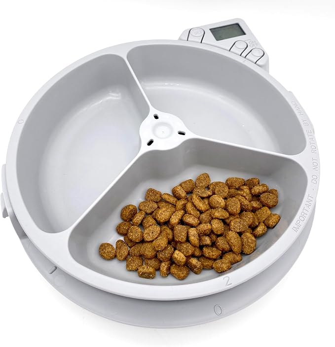 Cat Mate C300 Automatic 3 Meal Pet Feeder with Digital Timer for Cats and Small Dogs - Image 5