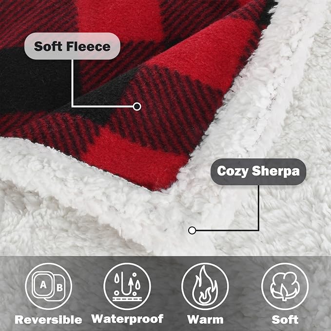 Kritter Planet Waterproof Reversible Pet Blanket for Dogs and Cats | 60 x 80 Inch, Waterproof Cover for Sofa and Bed, Washable Protection Against Fur, Dirt, Scratches and Everyday Messes - Image 4