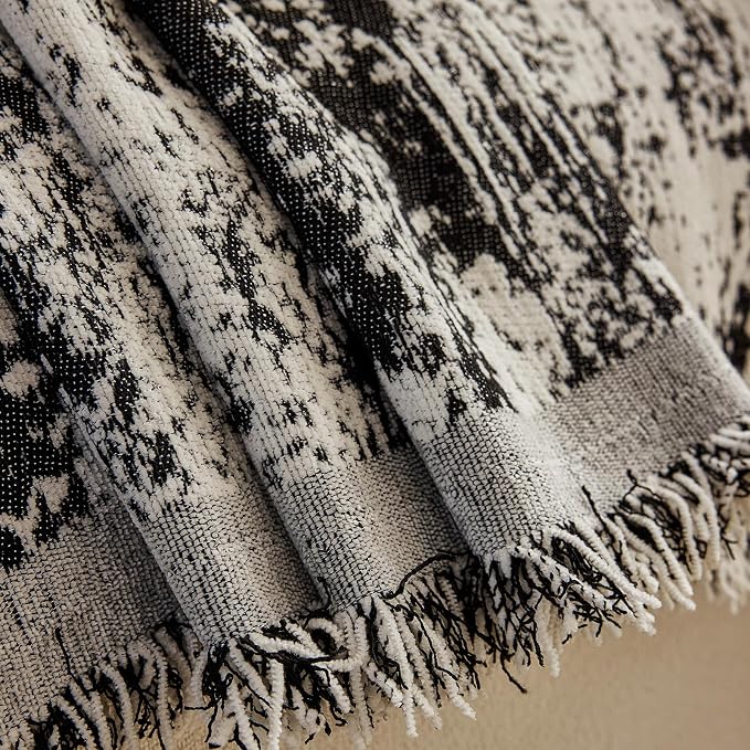 STACYPIK Abstract Geometric Sofa Covers for Sectional,Modern Aesthetics Chenille Couch Cover for 3 Cushion Couch, Non Slip Black & Beige Jacquard Couch Protector for Dogs, Loveseat Slipcover-71X150IN - Image 7