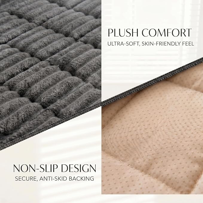 Toucans Couch Covers for Pets, Washable, Non Slip Plush Sofa Protectors, Fuzzy Pet Couch Covers, Pet Friendly (Dark Grey, 27.6" x 27.6") - Image 4