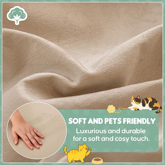 LOllON Cat Scratch Couch Cover Waterproof 118"x71" Non-Slip | Pet-Friendly Couch Protector, Anti-Scratch & Waterproof Sofa Cover For Cats Dogs Kids, Machine Washable - Image 7