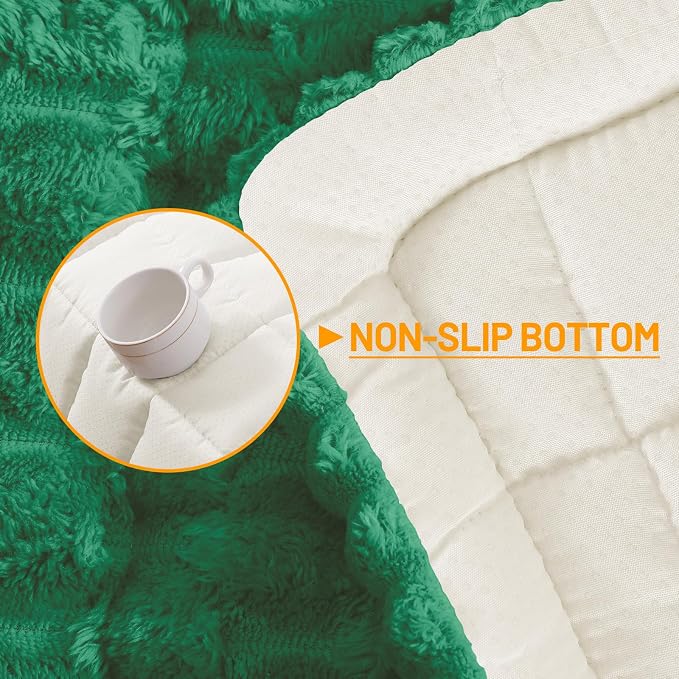 Smiry Non Slip Couch Covers for Dogs, Scratch Resistant Pet Sofa Protector | Machine Washable Soft Fuzzy Thick Furniture Cover for Sofa Loveseat Sectional Large Dogs, Emerald Green, 27.6" x 82.7" - Image 11