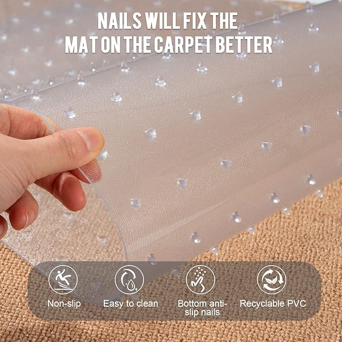 Uross Pet Protector Mat for Doorways - 6.56FT, Anti-Scratch Plastic, Protects Carpet from Cat Scratches - Image 5