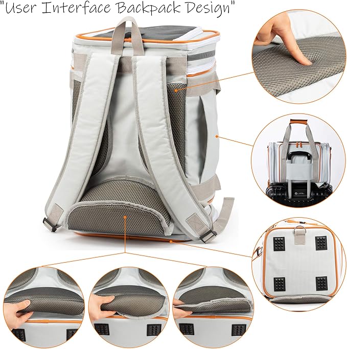 Airline Approved Pet Carrier Backpack Under seat, Soft Unique Dog Purse Travel Carriers Backpacks for Hiking Camping Outdoor, Tote Front Expandable Bag for Small Puppy Dogs in Airplane Car