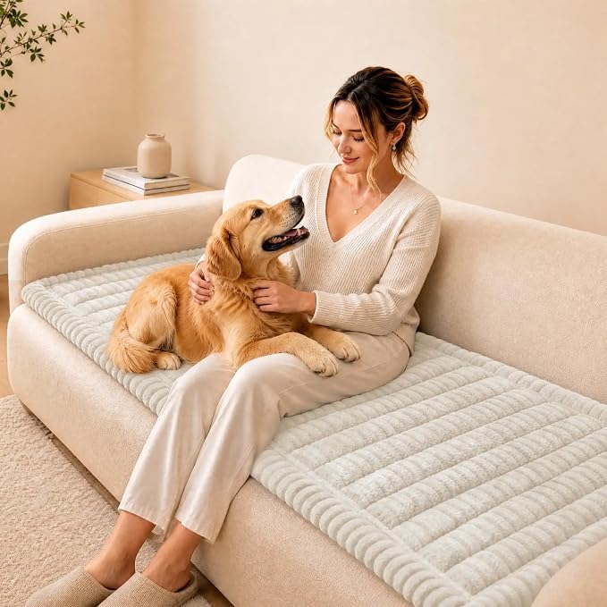 Couch Cover for Dogs, Sofa Cushion Cover, Pet Furniture Protector, Washable | Washable, Non Slip, Soft, Stretch Furniture Protector, Scratch Resistant, Pet Sofa Cushion Cover - Image 2
