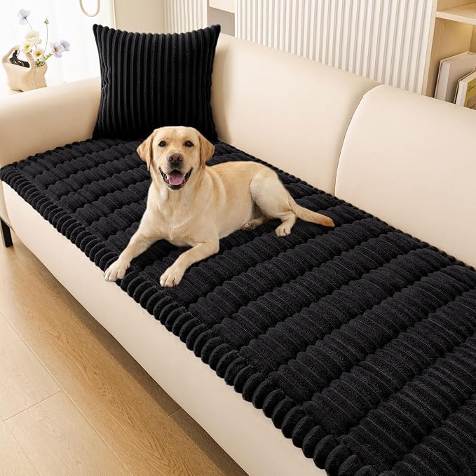 Smiry Couch Cover for Dogs, Non Slip Washable Sofa Protector for Pets | Soft Furniture Cover for Leather & Fabric Couches, Cozy Protect Against Fur, Dirt & Messes, Pet Friendly, 27.6"x82.7" by Smiry