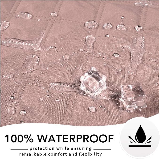 Easy-Going 100% Waterproof Dog Bed Cover, Non-Slip Pet Blanket for Furniture, Washable Couch Cover, Repleasement Sofa Cover (96X82 in,Pink) - Image 5