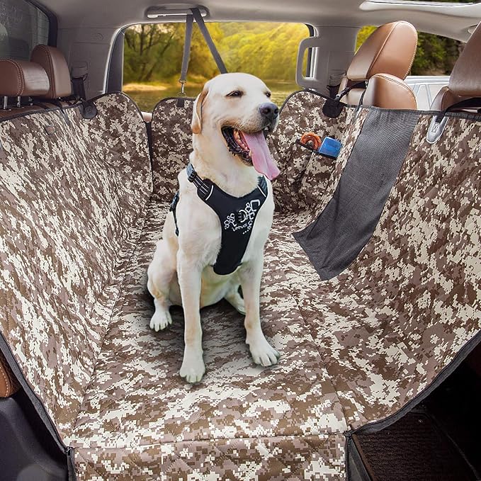 Truck Seat Cover for Dogs Waterproof 900D Soft Back Seat Cover for Crew Cab Protects Vehicle from Dog Hair, Scratches, Dirt Durable Rear Seat Cover for Pickup Truck F150 F250 Ram GMC 1500 2500 - Image 2