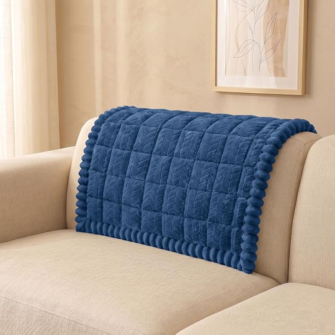 Smiry Couch Cover for Dogs, Non Slip Fuzzy Pet Sofa Arm Covers Washable | Sofa Slipcovers for Armrest & Backrest, Soft Thick Furniture Protector for Cats Dogs, Against Fur, Dirt (35.4"x35.4") by Smiry