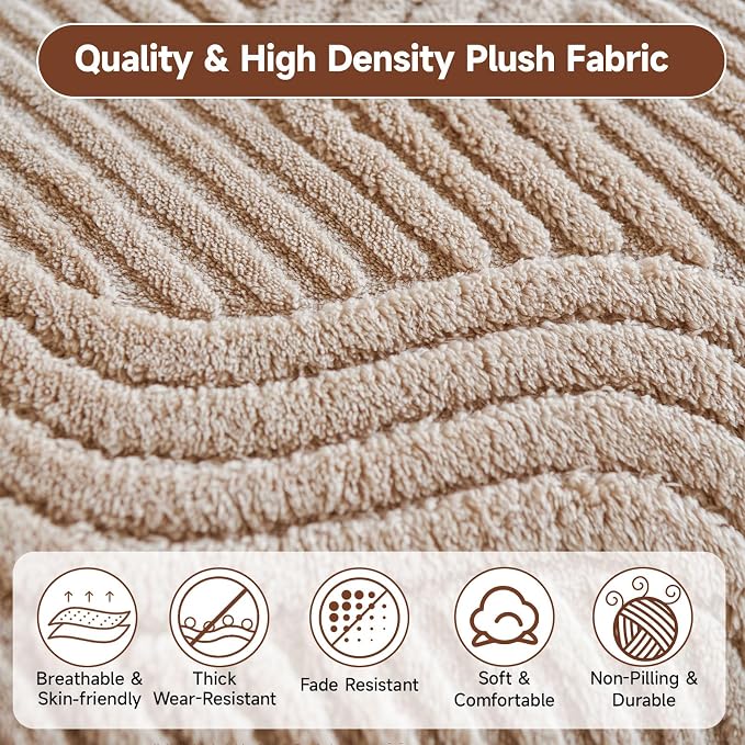 OTOB Couch Covers for Sofa Washable Anti Slip Furniture Protector, 1 Piece | Matcha Green, 27.6"x82.7", Soft Plush, All Seasons, Breathable, Modern, Wear-Resistant, Couch Cover for Dogs, Fade Resistant - Image 3