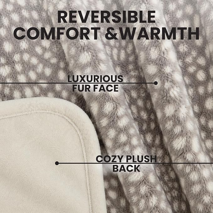 Waterproof Dog Blanket for Cats & Dogs, Washable Couch Cover, Reversible Furniture Protector Blanket, Large Soft Sherpa Fleece, Couch Protector, Pet Throw Blankets, 60" x 70" - Image 4