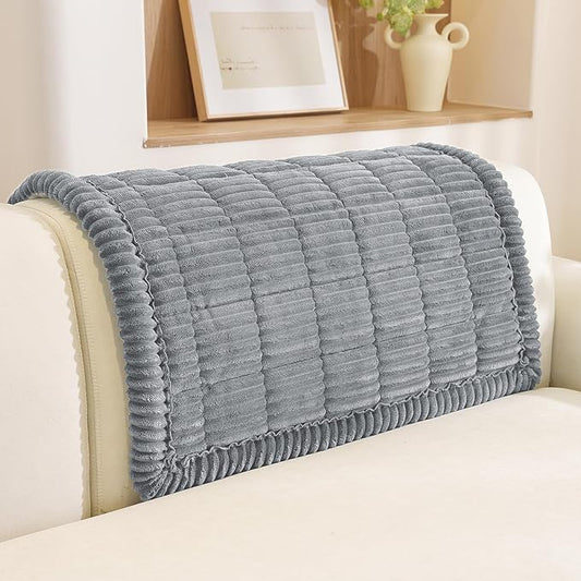 Royhom Couch Cover for Dogs Washable，Non Slip Sofa Protector for Pets | Durable & Easy Care, Soft Furniture Cover for Leather & Fabric Couches Against Claws, Spills & Fur, 35.4x35.4 Inch, Blue-grey by Royhom