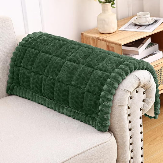 Smiry Couch Cover for Dogs, Non Slip Fuzzy Pet Sofa Arm Covers Washable | Sofa Slipcovers for Armrest & Backrest, Soft Thick Furniture Protector for Cats Dogs, Against Fur, Dirt (27.6"x27.6") by Smiry