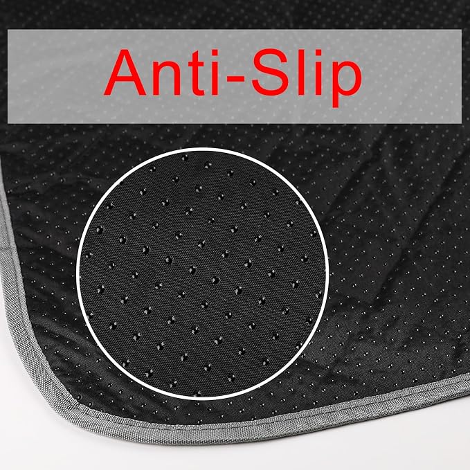 JERIA 2 Pack 72"x 72" Waterproof Non Slip Wee pad，Reusable Washable Pee Pads for Dogs，Absorbent and Leakproof Training Mats for Potty, Bed, Sofa, Potty Training - Image 3