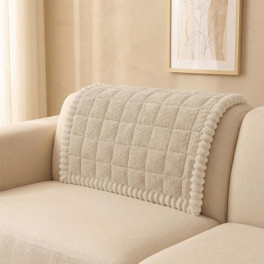 Smiry Couch Cover for Dogs, Non Slip Fuzzy Pet Sofa Arm Covers Washable | Sofa Slipcovers for Armrest & Backrest, Soft Thick Furniture Protector for Cats Dogs, Against Fur, Dirt (35.4"x35.4") by Smiry