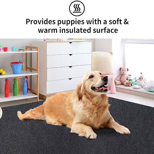 Kennel Pad Dog Crate Mat Liner, 36" x 24" - 1 Pack | Waterproof, Non-Slip, Washable Puppy Pee Pad for Kennel Training - Under Pet Cage to Protect Floors, Thin Cut to Fit Design - Image 6
