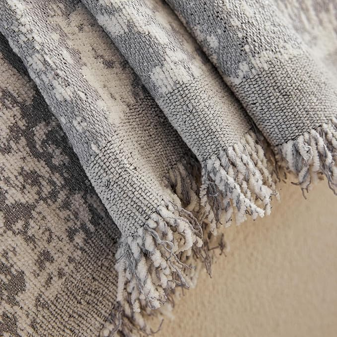 ROOMLIFE Boho Couch Covers for Sofa Washable for 2 Cushion Couch Chenille | Furniture Protector Sofa Couch Cover for Dogs, Soft Breathable Sofa Slipcover, Couch Throw Blankets with Tassels 71''X118'' - Image 7