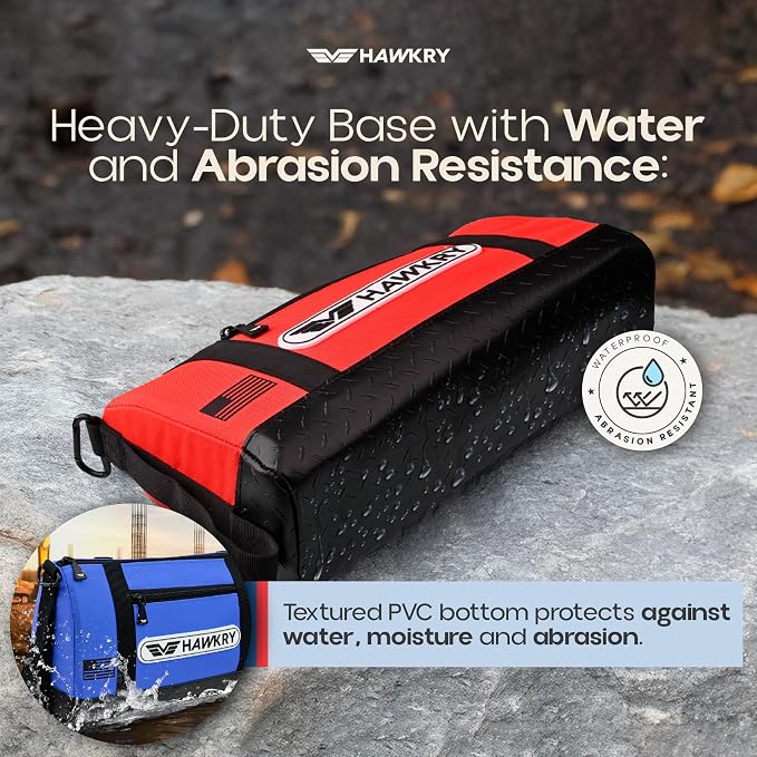 HAWKRY Oxford Waterproof Tool Bag Set of 2 – Small Tool Bag and Tool Pouch, Fishing Bag, Travel Pouch, Compact, Durable Small Travel Bag, Multipurpose Tool Bags for Men for Work, Fishing and Travel - Image 5