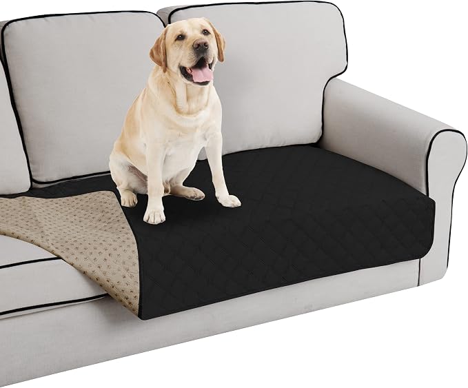 Easy-Going 100% Waterproof Dog Bed Cover, Non-Slip Pet Blanket for Furniture, Washable Couch Cover, Repleasement Sofa Cover (40X50 in,Black) by Easy-Going