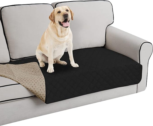 Easy-Going 100% Waterproof Dog Bed Cover, Non-Slip Pet Blanket for Furniture, Washable Couch Cover, Repleasement Sofa Cover (40X50 in,Black) by Easy-Going
