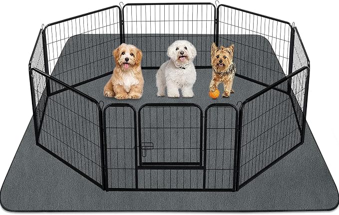 INVENHO Washable Pee Pads for Dogs 72"x72" Reusable Dog Pads Extra Large Upgrade Non-Slip Dog Pee Pads Heavy Absorbency Puppy Pee Pads Quick Dry Whelping Pads/Waterproof Puppy Training Pad by INVENHO