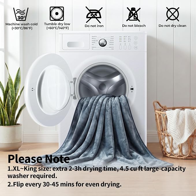 Sunheir Waterproof Dog Blankets for Large Dogs - Cat Blanket Washable for Couch Protection, Soft Sherpa Fleece Puppy Throw Blanket to Prevent Urine Leaks & Protects Furniture, 40"X 50", Grey - Image 5