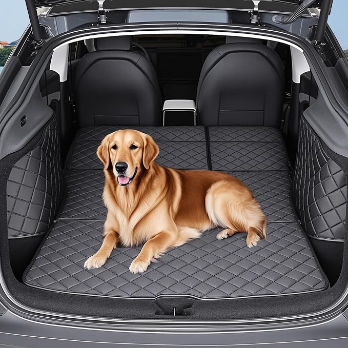 for Tesla Model Y Juniper Cargo Liner Trunk Pet Mat for Dogs Rear Seat Cover for Tesla Model Y 2025 by ThinSGO
