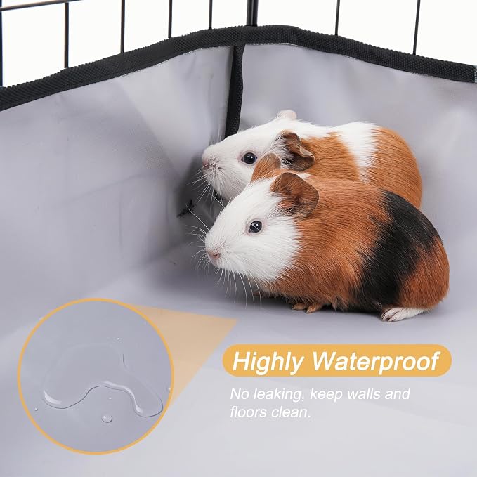 DZWLKJ Guinea Pig Cage Liner Tarp Bottom Waterproof and Washable Base Also for Rabbits, Bunny, Chinchesillas, Hedgehog, Ferrets and Other Small Animals(28x70 inches) - Image 4