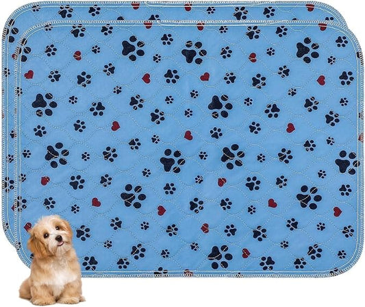 Washable Pee Pads for Dogs,2 Pack Extra Large 36"x72" Super Absorbent Reusable Puppy Pads,Non-Slip 100% Waterproof Dog Pee Pad,Pet Training Pads for Couch, Crate,Potty Training,Floor by ESWIN