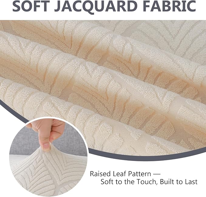Genina Waterproof Couch Cushion Covers for Pets Washable Sofa Seat Covers | Non Slip,Stretch Jacquard Fabric,Pet Hair & Scratch Protection,Easy Installation,Furniture Protector,Sofa Cover - Image 4