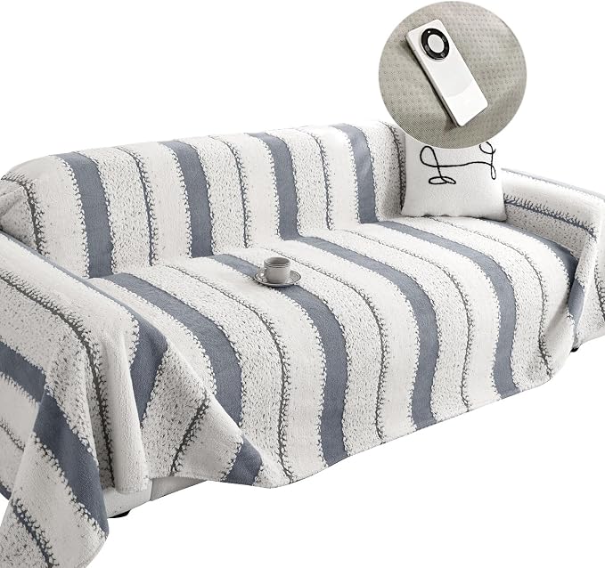Non Slip Couch Covers for 2 Cushion Couch Sofa, Pet Friendly Sofa Covers Washable, Heavy Duty Scratch Resistant Furniture Cover for Dogs Fits Love Seat, 71" x 102" - Image 8