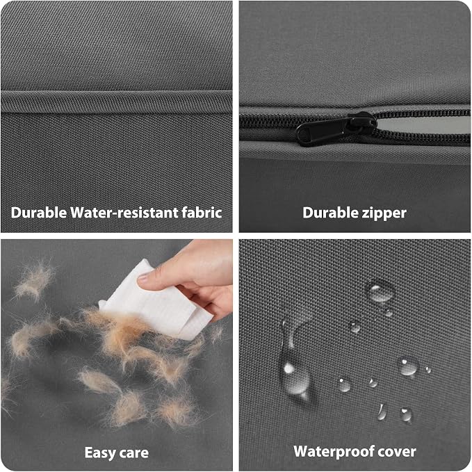 BFPETHOME Outdoor Waterproof Dog Bed for Large Dogs, Washable Cover, 36" | Outdoor & Indoor Use, Waterproof, For Medium, Large, Extra Large Dogs, Orthopedic, Egg Crate Foam, Up to 60 lbs - Image 7