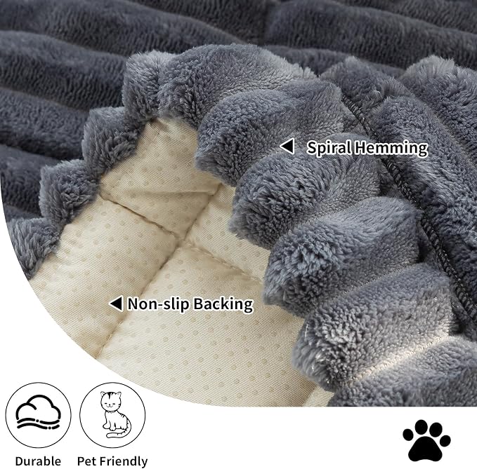 Sofa Couch Cover, Sofa Covers for Dogs Washable, Non-Slip Striped Sofa Slipcovers for Sectional Sofa, Sofa Cover Furniture Protector for L Shaped(Dark Grey, 27.6"x 70.9") - Image 3