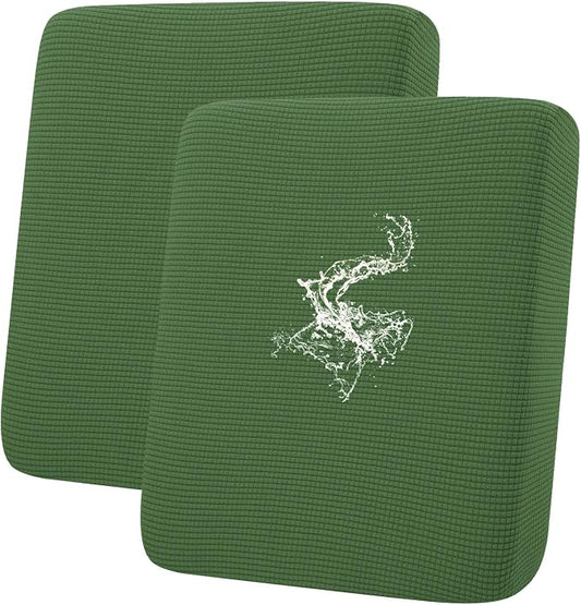 hyha Waterproof Couch Cushion Covers for Pets, Non Slip Sofa Seat Cover | Stretch Jacquard Fabric, Elastic Bottom, Non Slip Fit, Waterproof Protection, Pet Hair Protection (2 Pieces) by hyha