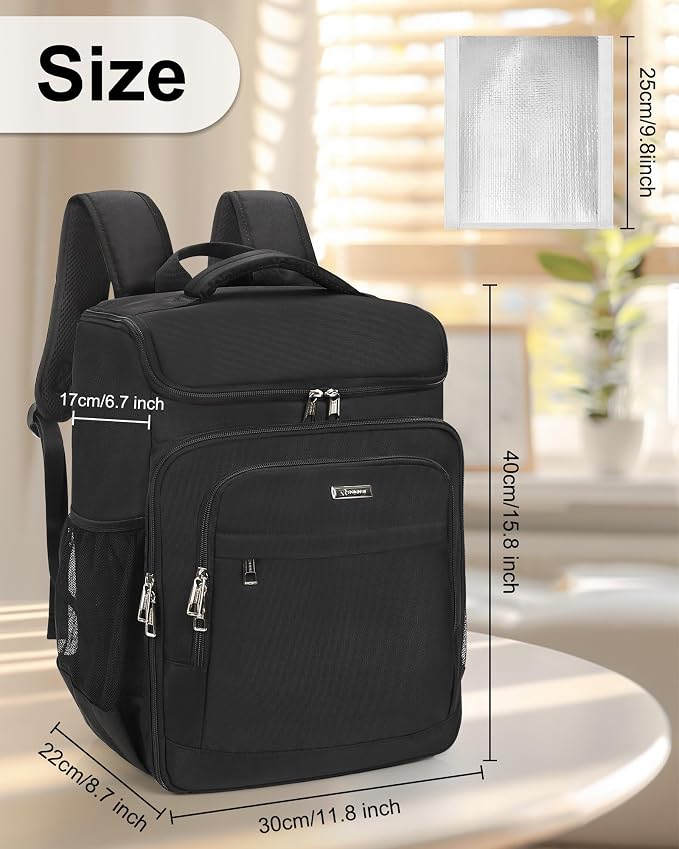 Relavel Barber Bag, Hair Tools Travel Bag, Barber Cases for Clippers and Supplies, Hairstylist Backpack Hairdresser Cosmetology Case for Hair Cutting Tools, Hair Salon Hairdresser Must Haves, Black - Image 7