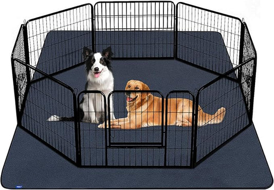Sunsleek Washable Dog Pee Pads Extra Large 84"x84", Super Absorbent, Non-Slip, Reusable Puppy Pads for Playpen, Crate, Floor, Waterproof Pet Training Mats for Quick-Dry Whelping Pads & Incontinence by Sunsleek