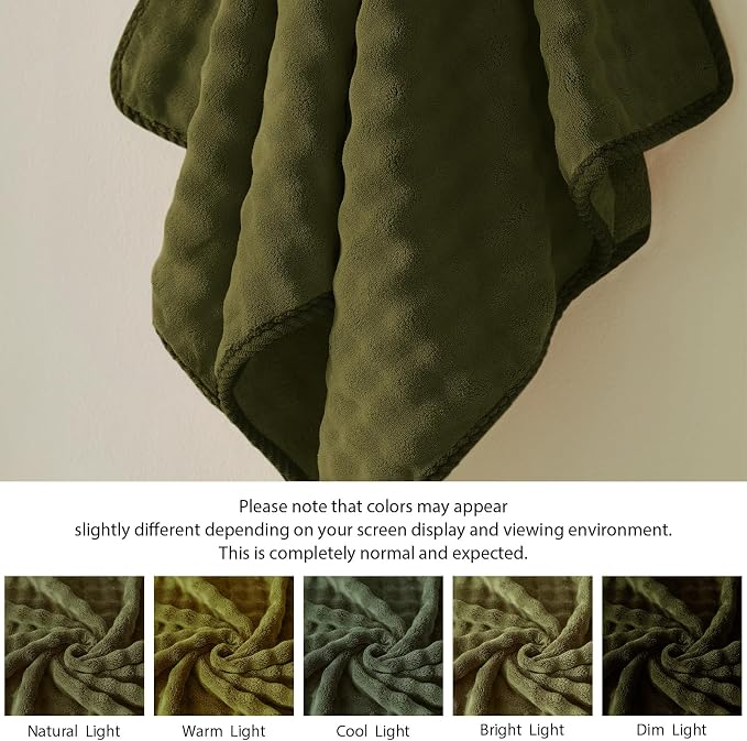 COZYART Lint Free 8 Pcs Bathroom Towels Set Ultra Soft Microfiber Fluffy | Thick, Highly Absorbent, Fast Dry, No Shedding, No Pilling, Fade Resistant, Durable, Long-lasting Olive Green - Image 4
