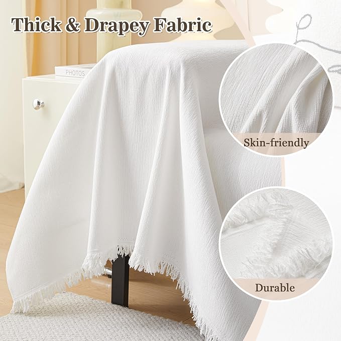 MEETSKY Couch Cover Chenille Sofa Covers Washable, Use Thick Soft Fabric Couch Covers for Dogs, Multi-Use Decorative Couch Cover Blanket for Pets, 71" x 102" - Image 8